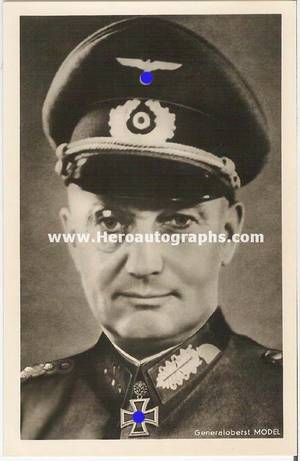 Generalfeldmarschall Walter Model Autogramm